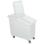 Contentor Policarbonato Branco com Rodas para Alimentos 99L 750x410x740mm