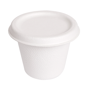 Copo Cana Acar para Molhos Branco 90ml 62x52x7mm + Tampa 20x50un