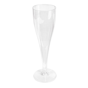 Calice Flute em Plstico PS Transparente 125ml 49x200mm 10x10 un