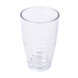 Copo em Policarbonato Transparente Relevo 380ml 80x128mm 72 un