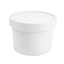Copo + Tampa em Cartolina Branca para Sopa ou Comidas Quentes 240ml 90x75x61mm Caixa 250