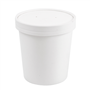 Copo + Tampa em Cartolina Branca para Sopa ou Comidas Quentes 480ml 98x75x100mm Caixa 250