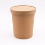 Copo em Cartolina Kraft para Sopa ou Comidas Quentes 32oz 946ml 118x131x93mm Caixa 10x50