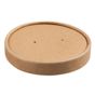 Tampa em Cartolina Kraft 90mm para Copo de Sopa ou Comidas Quentes 8/12oz Caixa 20x50un