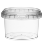 Recipiente de Plstico PP + tampa Transparente Inviolvel 280ml 95x65mm 475 un