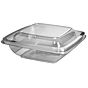 Saladeira Plstico Quadrada 375ml 140x140x50mm PP Transparente 400 un