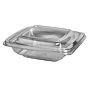 Saladeira Plstico Quadrada 250ml 140x140x35mm RPET Transparente 400un