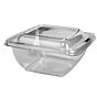 Saladeira Plstico Quadrada 1000ml 195x195x60mm RPET Transparente 400un