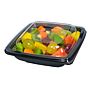 Saladeira Plstico Quadrada 500ml 160x160x45mm RPET Preto 400un
