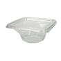Tampa Plstico RPET Rasa para Saladeira Twirl 500/750ml 160x160x0mm 400un