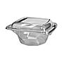 Tampa Plstico RPET Alta para Saladeira Twirl 750ml 160x160x20mm 400un