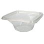 Tampa Plstico RPET Rasa para Saladeira Twirl 1000ml 195x195x0mm 400un