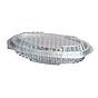 Saladeira Plstico Oval 250g 180x120x40mm RPET Tampa Normal 400un