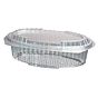 Saladeira Plstico Oval 750g 215x137x65mm RPET Tampa Normal 300un