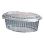 Saladeira Plstico Oval 1000g 215x137x85mm RPET Tampa Normal 300un