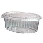 Saladeira Plstico Oval 2000g 255x162x105mm PP Tampa Normal 250un