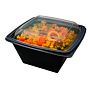 Saladeira Plstico Clear 1000ml 195x195x73mm PP preto 400 un