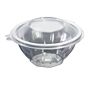 Saladeira Plstico Redonda 375ml 135x135x59+19mm RPET com tampa 300un