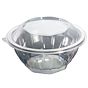 Saladeira Plstico Redonda 1000ml 182x182x76+29mm PP com tampa 300un