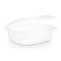 Saladeira PLA Transparente 1000ml 32oz 168x185x65mm Vegware 4x50 un