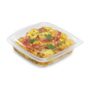 Contentor para Micro-ondas Rectangular OK430 Transl�cido 430ml 158x155x44mm 300 un