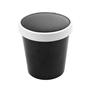 Copo + Tampa em Cartolina Preto para Sopa ou Comidas Quentes 480ml 98x75x100mm Caixa 250
