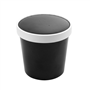Copo + Tampa em Cartolina Preto para Sopa ou Comidas Quentes 720ml 116x93x110mm Caixa 250