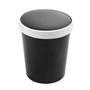 Copo + Tampa em Cartolina Preto para Sopa ou Comidas Quentes 960ml 117x90x135mm Caixa 250