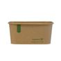 Contentor Rectangular Kraft Vegware 1000ml 34oz 173x121x75mm 6x50 un