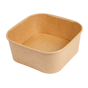 Contentor Quadrado Kraft 1230ml 167x167x66mm 6x50 un