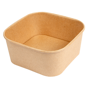 Contentor Quadrado Kraft 1410ml 167x167x75mm 6x50 un