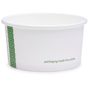Copo em Cartolina Branca com PLA para Sopa ou Comidas Quentes 180ml 90/75x45mm Vegware 20x50 un