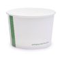 Copo em Cartolina Branca com PLA para Sopa ou Comidas Quentes 250ml 90/72x60mm Vegware 20x50 un
