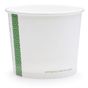 Copo em Cartolina Branca com PLA para Sopa ou Comidas Quentes 320ml 90/73x73mm Vegware 20x50 un