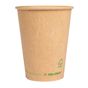 Copo de Carto para Bebidas 360ml 12oz Castanho Plastic Free 20x50 un