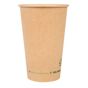 Copo de Carto para Bebidas 480ml 16oz Castanho Plastic Free 20x50 un