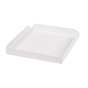 Bandeja Quadrada de Carto Branco com Pestanas Laterais 150x150x20mm 250 un