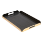 Bandeja de Carto Dupla Face Preto / Dourado com Asas 190x280mm 100 un