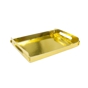 Bandeja de Carto Dupla Face Ouro com Laterais trinco e Asas 160x230x25mm 4x100 un