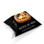 Caixa em cartolina para 2 Pasteis de Nata 2L 70x65x55mm Impresso Lisboa Preto 100un