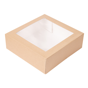 Caixa Nano-Micro Castanho com Janela 230x230x75mm 4x50 un