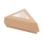 Caixa em Nano-Micro triangular com janela para fatia de bolo 170x130x60mm 4x100 un