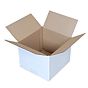 Caixa de Carto Canelado Branco/castanho Rectangular 450x330x150mm