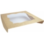 Tampa com Janela para Caixa em Cartolina Kraft de Bolos 242x242mm 90 un