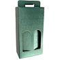 Caixa em Carto para 2 Garrafas Verde Esmeralda 180x90x340mm Caixa 20