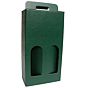 Caixa em Carto para 2 Garrafas Verde 180x90x340mm Caixa 20