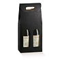 Caixa em Carto para 2 Garrafas Preto 180x90x340mm 30 un