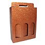 Caixa em Carto para 3 Garrafas Bronze 270x90x340mm Caixa 20