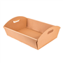 Cesta em Carto Kraft Natural Ondulado 430x300x110mm 30 un