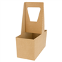 Bandeja Transporte 2 copos em Microcanelado Kraft 180x80x240mm 200 un